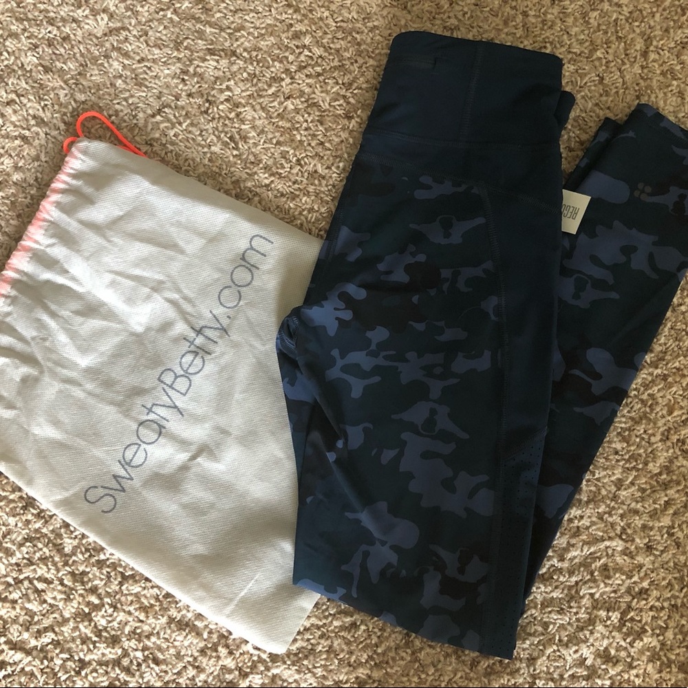 NWT Camo Sweaty Betty Zero Gravity Running Legging
